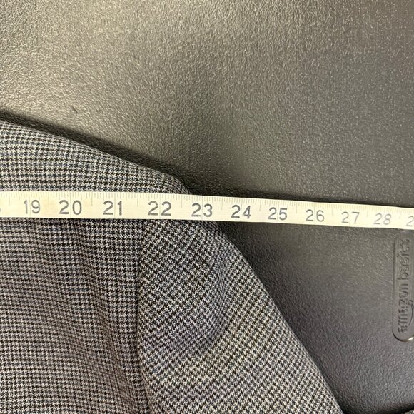 Lauren Ralph Lauren Mens 100% Wool Gray Houndstooth Blazer Size 50L - Picture 5 of 11